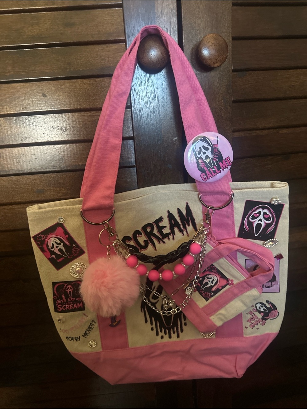Ghost Face Tote Bag